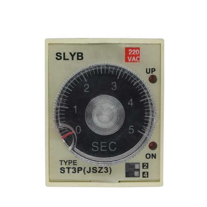 ST3PA-F AC220V Knob Control Power On Time Delay Relay Timer  2min/20min/2h/12h