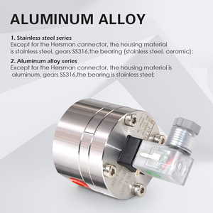 Shanghai JSN Digital Stainless Steel Flow Sensor Hydraulic Oil Flow Meter Micro Oval Gear Flow Meter - Product Image 4