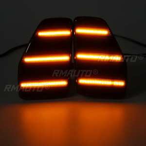 2 luces LED de señal de giro para Hummer H3 2005/2006-2010 H3T 2009-2010, luz de repetidor lateral, reflector, lámpara de guardabarros delantero - Product Image 6