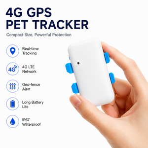 Dispositif de suivi d'animaux sans fil avec positionnement <span class=keywords><strong>GPS</strong></span> GSM GPRS 4G, alertes sonores et lumineuses, <span class=keywords><strong>compteur</strong></span> de pas et localisation en temps réel - Product Image 5