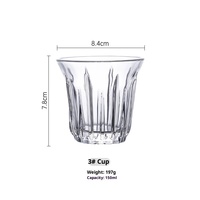 Tasse à café en verre AT PACK, résistante aux hautes températures, anti-brûlure, transparente, style nordique minimaliste, couleur unie