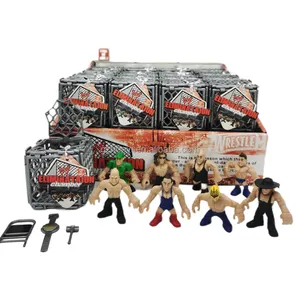 Plastic Toys Wrestling Play set with Action Figures Wrestlers WE Ring Wrestling Toys for Kids