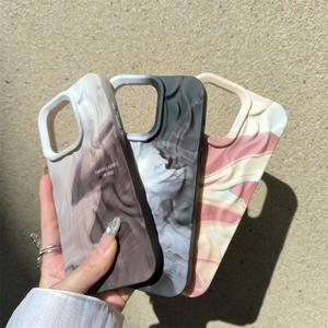 Custodie posteriori in TPU morbido con rughe <span class=keywords><strong>arcobaleno</strong></span> alla moda per <span class=keywords><strong>iPhone</strong></span> 16 15 14 13 12 11 Pro Max 16 plus <span class=keywords><strong>Cover</strong></span> per telefono con struttura a bolle d'acqua - Product Image 5