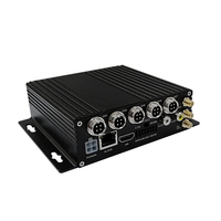 Enregistreur vidéo numérique mobile (MDVR) 4 canaux avec carte TF, 4G, pour camion, vision nocturne 1080P, enregistreur vidéo HD, résolution 720P, télécommande, GPS intégré, contrôle par application