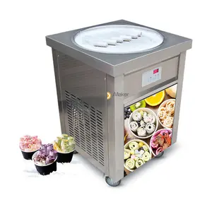 Sri lanka dondurma rulo makinesi kızarmış yoğurt makinesi