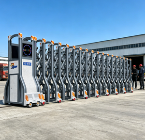 Puerta Corredera Retráctil Automática Eléctrica de Aluminio Zhanjiang para Entrada Principal, Uso Industrial, Gimnasios, Apartamentos, Fábricas y Hospitales - Product Image 1