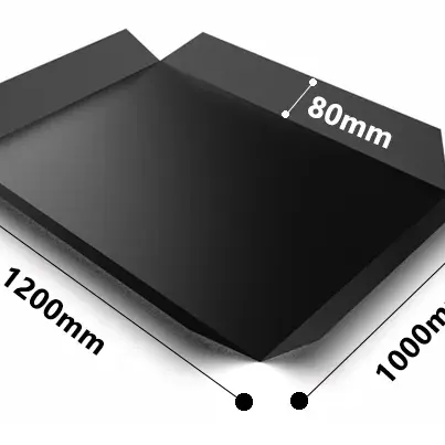 Chất lượng cao chống mài mòn Kích thước 0.8mm dày trắng đen HDPE Tấm trượt nhựa
