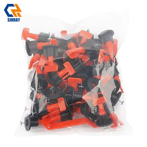 50 pièces – Système de nivellement de carreaux réutilisable en PP et métal, 1 mm/1,5 mm, réglable et moderne, pour le carrelage et le nivellement des joints - Product Image 6