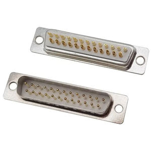 ขั้วต่อ D-SUB 25 พิน แบบตัวผู้ ความหนาแน่นสูง ชนิดบัดกรี ขั้วต่อ D-Sub 25 พิน DB 25P แบบตัวผู้ คุณภาพสูง สายเชื่อมต่อคุณภาพสูง - Product Image 1