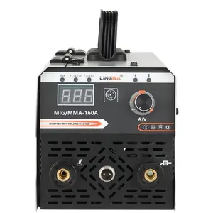 1-137 Lingba Mini 2 in 1 1kg flux cored wire Mig MMA Welder 120A 110/220V