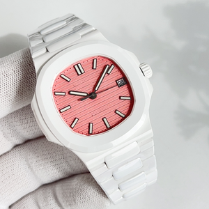 Nouvelle montre pour homme de luxe de haute qualité Pateks automatique mécanique avec cadran lumineux, cristal saphir, bracelet en cuir, boîtier en métal, Philippe - Product Image 4