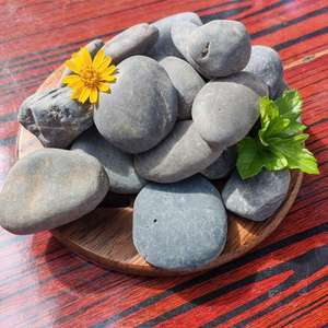 Galets gris bleutés Hamari de 6 à 50 mm pour l'aménagement paysager, galets en résine écologiques, ornementation de rocaille - Product Image 1