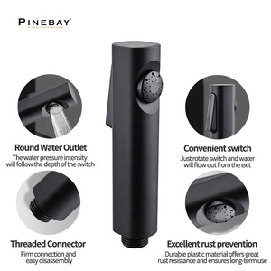 Высококачественный матовый черный ручной распылитель для биде - Product Image 4