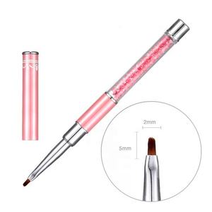 Pinceau à ongles en nylon rose de haute qualité, 12 styles, pour la décoration des ongles, la manucure, la pédicure, la beauté, la décoration des ongles - Product Image 3