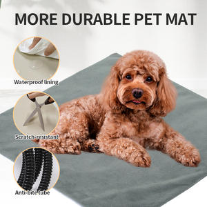 وسادة تدفئة للحيوانات الأليفة مضادة للعض مع مؤقت 4 ساعات، بساط كهربائي محمول للتدفئة، بطانية مدفأة لأسرّة وبيوت الكلاب والقطط - Product Image 2