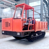 Mini-transporteur chenillé de 3 tonnes avec démarreur électrique, chargeur frontal et chargeur de tracteur, moment de charge élevé