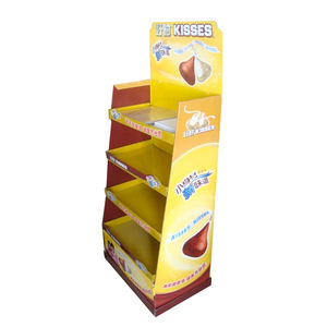 Süpermarket promosyon ücretsiz ayakta özelleştirilmiş oluklu karton zemin kahve ekran standı - Product Image 4