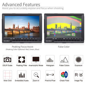 FEELWORLD FW760 Monitor Kamera 7 Inci IPS 4K HDMI Full HD 1920x1200 Monitor Lapangan untuk Kamera <span class=keywords><strong>DSLR</strong></span> Langsung dari Pabrik OEM - Product Image 3