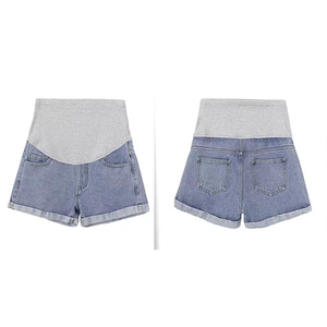 <span class=keywords><strong>Short</strong></span> de maternité en <span class=keywords><strong>jean</strong></span> de grande taille, pantalon de mode décontracté pour femmes enceintes - Product Image 2