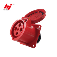 Steker & Soket Industri 4 Pin 3P+E IP67 3 Fasa Steker dan Soket Industri Soket Industri 63 Amp Harga