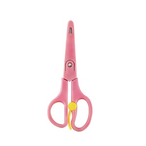 RTS Kéo Tay Cầm Nhựa Đầu Tròn An Toàn Nhỏ Cho Học Sinh Trẻ Em Kéo Cắt Giấy Trẻ Em - Product Image 5