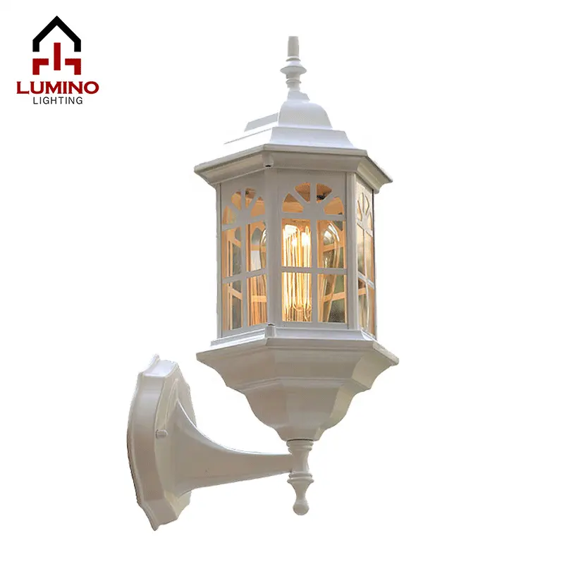 Klassieke Land Ontwerp Kasteel Buitenverlichting Aluminium Outdoor Wandlamp Waterdicht Voor Veranda Balkon Patio Villa