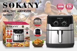 NOUVEAU Design 9.5L 10L 2000w <span class=keywords><strong>Friteuse</strong></span> à double chauffage Bouton mécanique Contrôle durable Cuisson et <span class=keywords><strong>boulanger</strong></span> <span class=keywords><strong>Friteuse</strong></span> à air avec double panier - Product Image 4