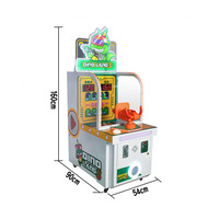 Machine de jeu de tir de balles à monnayeur pour enfants, en métal, équipement de divertissement pour parc d'attractions, thème dinosaure en anglais