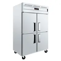 両開き冷蔵庫1000L3Cを移動できるレストラン認定安定したキッチン冷蔵