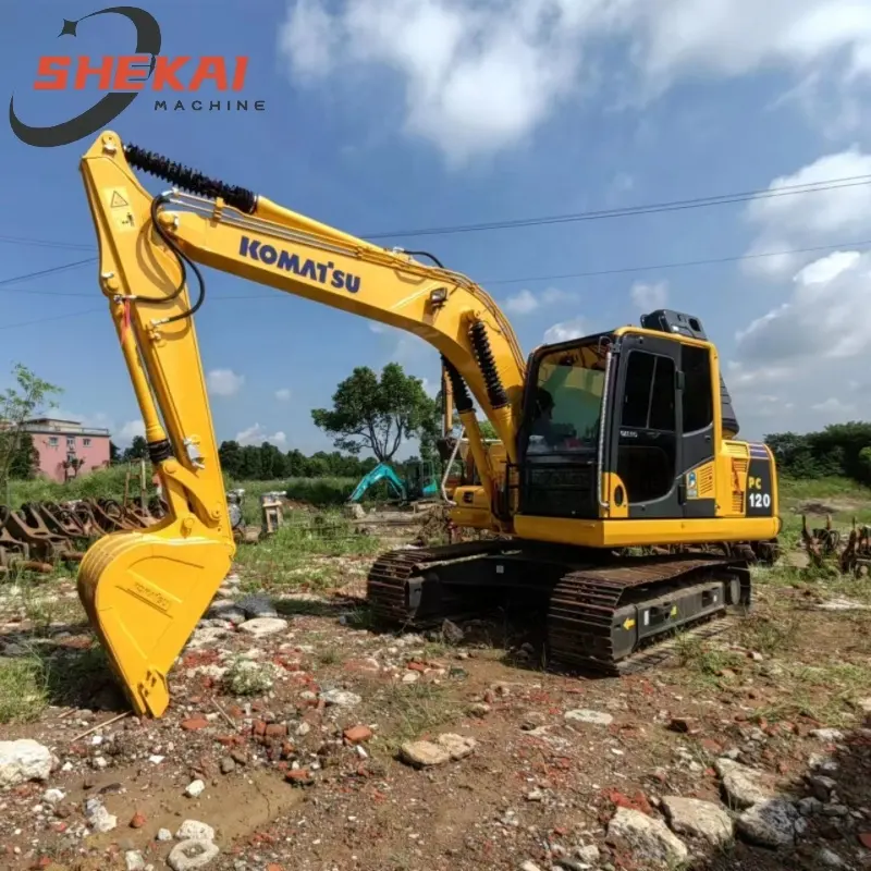 Sử Dụng Máy Xúc Komatsu PC120-8 12T Xây Dựng Máy Móc Thiết Bị Ban Đầu Secondhand Digger Komatsu Pc120 Sử Dụng Máy Xúc