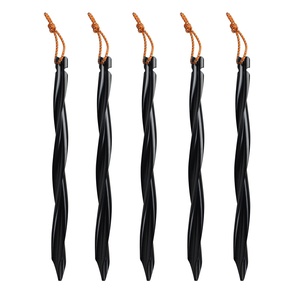Aluminum Alloy Ground PEGS Outdoor <b>Canopy</b> <b>Tents</b> Spiral 25cm Rope V-Shaped Lightweight Triangular Accessories - Product Image 1