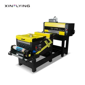 Xin Flying Printer A2 DTF, Mesin Cetak T-shirt Film Pet Xp600 Ganda 16 Inci 42Cm dengan Oven Pengocok Bubuk