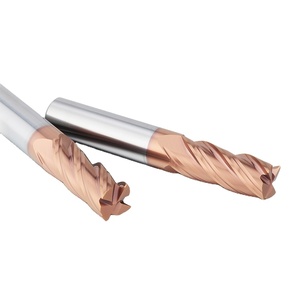 ZHY <span class=keywords><strong>UEX</strong></span> Fraises à queue carrées en carbure à 4 cannelures, revêtement TIALSIN, 60 Hrc, économiques - Product Image 2