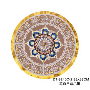 أحدث مفارش طعام بوهيمية فاخرة من البولي فينيل كلوريد بلون ذهبي - Product Image 4