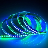 LED adressable RGB WS2812B SK6812 LC8816E 8MM 5V 4020 SMD4020 144 LED/mètre, point de rupture, contrôle continu par application, LED paysagère