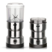 Moulin à épices, noix et céréales économique manuel/automatique, mini moulin à café électrique en acier inoxydable avec grande tasse amovible