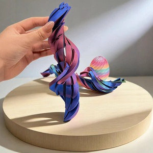 Jouet anti-stress œuf glissant imprimé en 3D - Jouet œuf torsadé de Pâques pour enfants, boule déformable anti-stress, cadeau d'anniversaire - Product Image 3