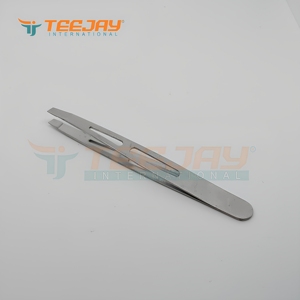 Pinzas de Maquillaje para Cejas en Oferta, Punta Inclinada, Acero Inoxidable, Alta Precisión, Marca Privada OEM, Personalización de Marca - Product Image 1