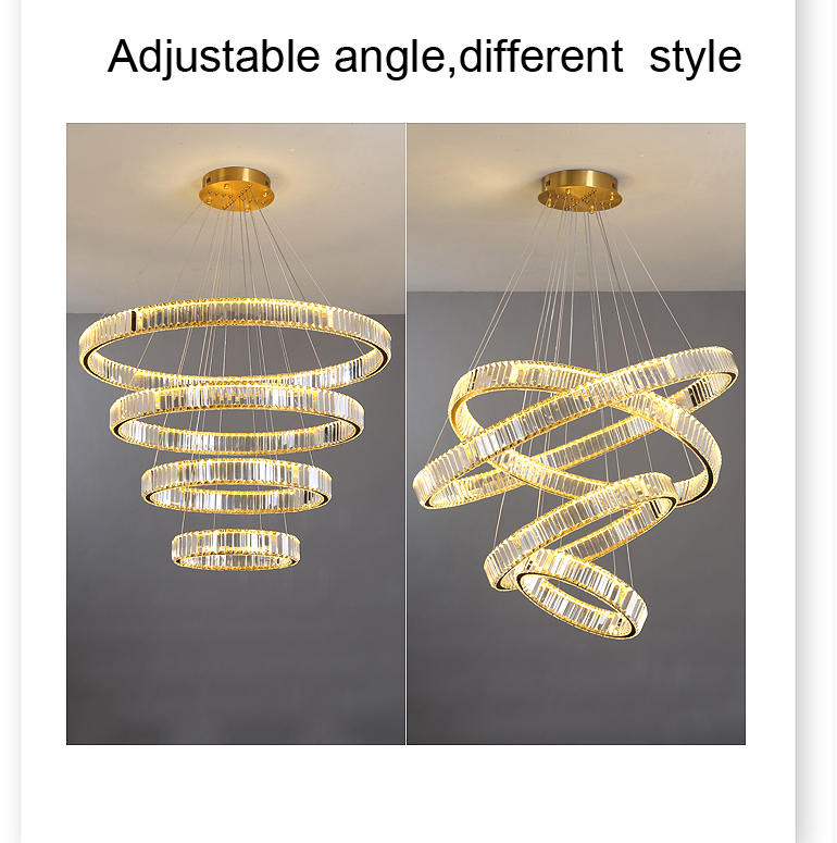 Post modern classic design golden stainless steel LED sitting room light bedroom chandelier ceiling light luxury ceiling lamp