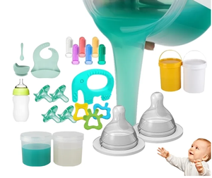 Goma de silicona líquida de elastómero de silicona de dos componentes para productos de bebé y etiqueta de silicona - Product Image 1