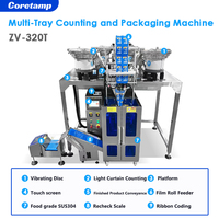 Machine automatique de comptage et d'emballage de comprimés et de pilules en sachets à vibration multiple