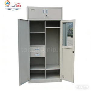 Vis d'assemblage pour armoire métallique, casier de rangement en acier inoxydable, casier de gym, armoire à 2 portes, 2 clés - Product Image 4
