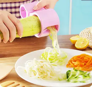 Vegetable Spiralizer Vegetable Cutter Kitchen Manual Rotary Spiral Slicer