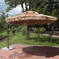 Parapluie d'extérieur, cour, jardin, ferme, séjour, zone scénique, parapluie de chaume, simulation de paille, parapluies de paysage pour maison