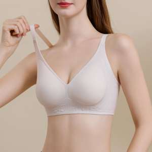 Soutien-gorge Optimum sans couture en tricot respirant, push-up, sans armatures, ajustement confortable, pour usage quotidien, rehaussement et modelage des petites poitrines - Product Image 1
