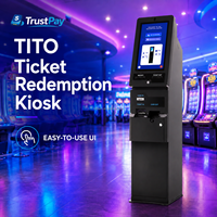Borne de paiement et de rédemption de tickets pour jeux de compétences avec distributeur de billets, écran tactile multipoint pour jeux de compétences en ligne avec SDK