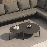 Meubles de patio modernes Artie Table d'appoint pour canapé d'extérieur Mobilier de jardin haut de gamme Table basse carrée en aluminium