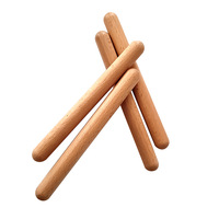 Wholesale Orff Percussion Instrument Wooden Rhythm Stick Drumstick for Drum Kids Music Teaching Aid Music Accessories