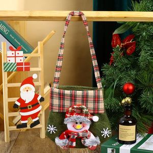 Sac à bonbons de Noël, Père Noël, Bonhomme de neige, Renne, Sacs à cordon en coton, Décoration de Noël et du Nouvel An, Cadeau - Product Image 6