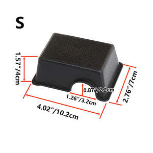 S M L XL XXL Animal pequeño escondite reptil escondite caja de plástico serpiente Gecko plástico negro reptil Gecko escondite cueva - Product Image 2